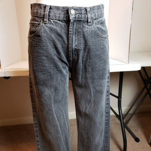 LEVI'S GREY 505 STRAIGHT JEANS BOYS 18 REG 29Wx29L